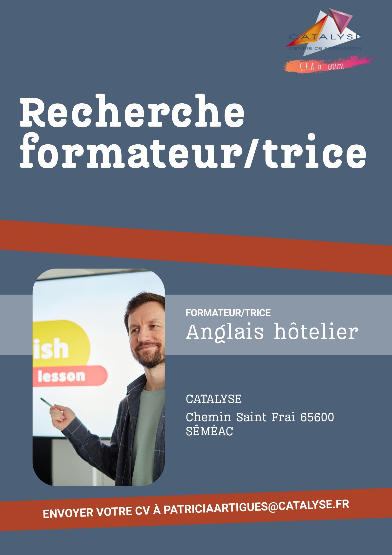 Recherche Formateur/trice Anglais 