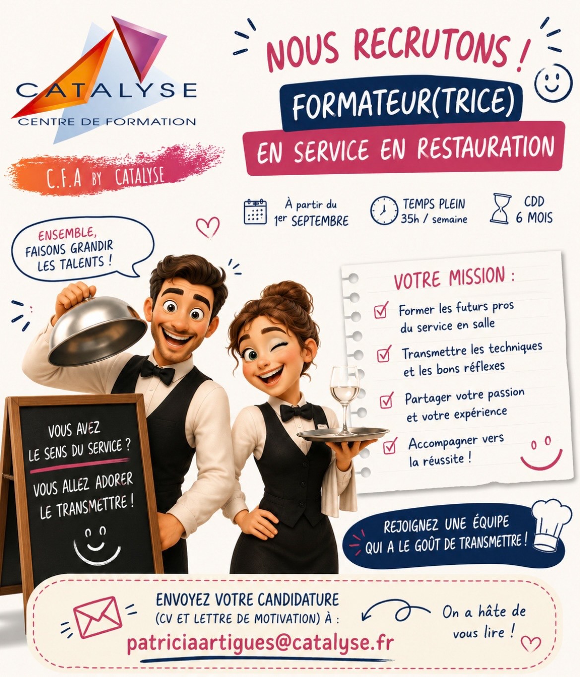 Formateur(trice) en service en restauration