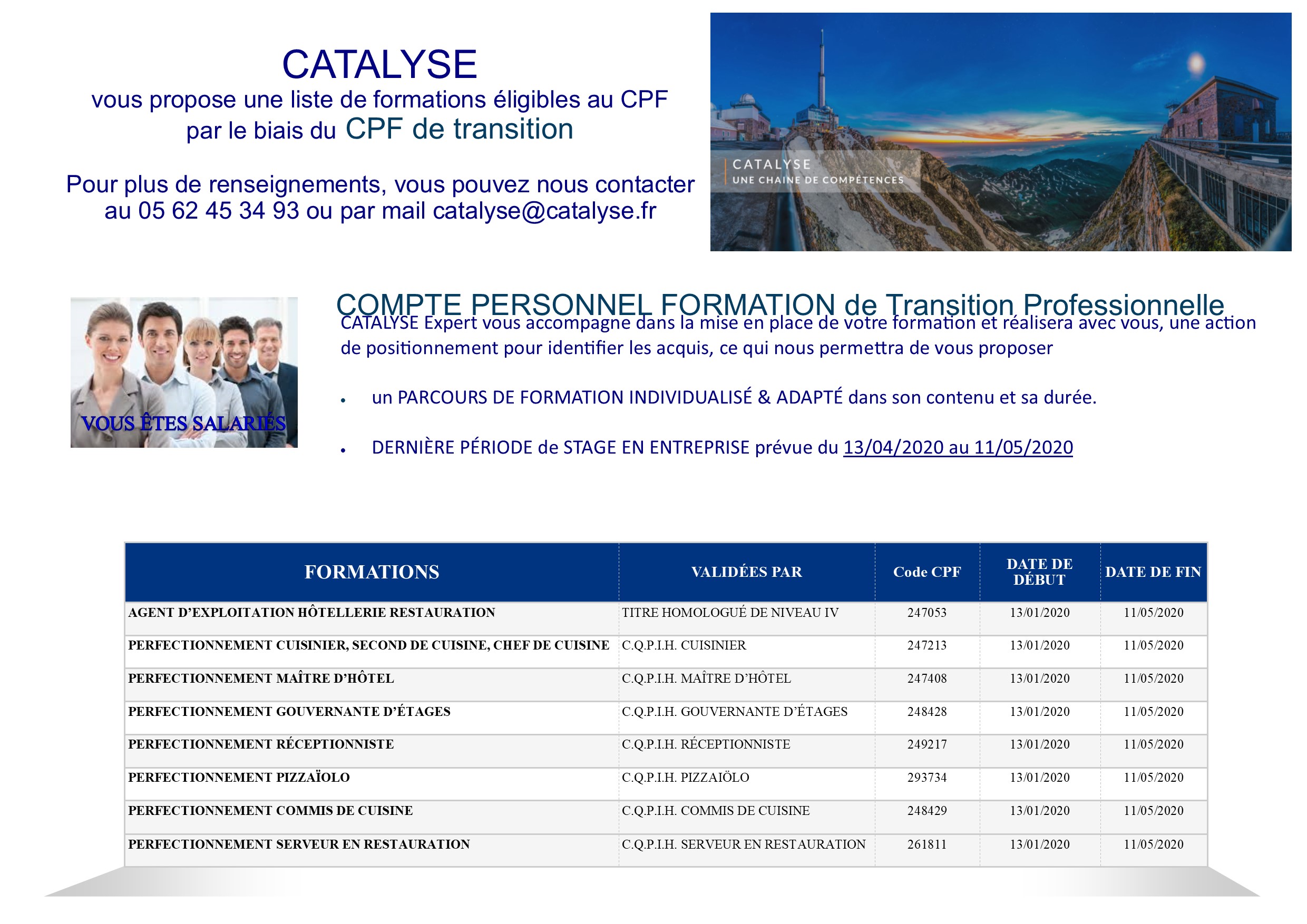 NOUVELLES FORMATIONS 