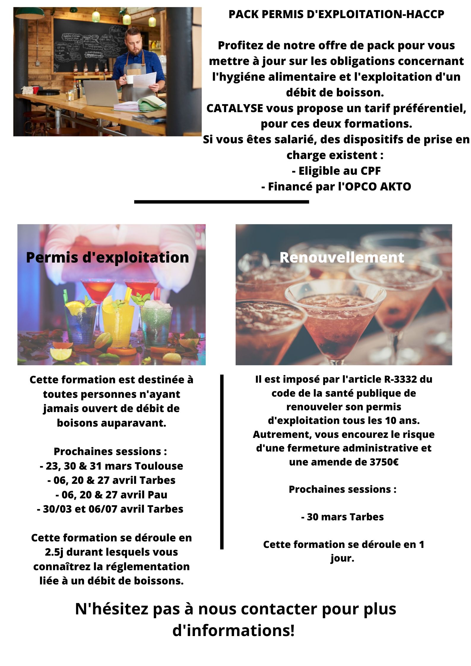 Permis d'exploitation | Catalyse Formation