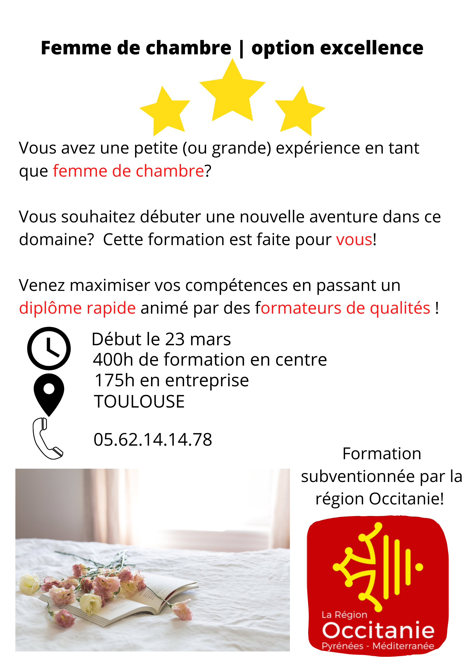 formation femme de chambre 