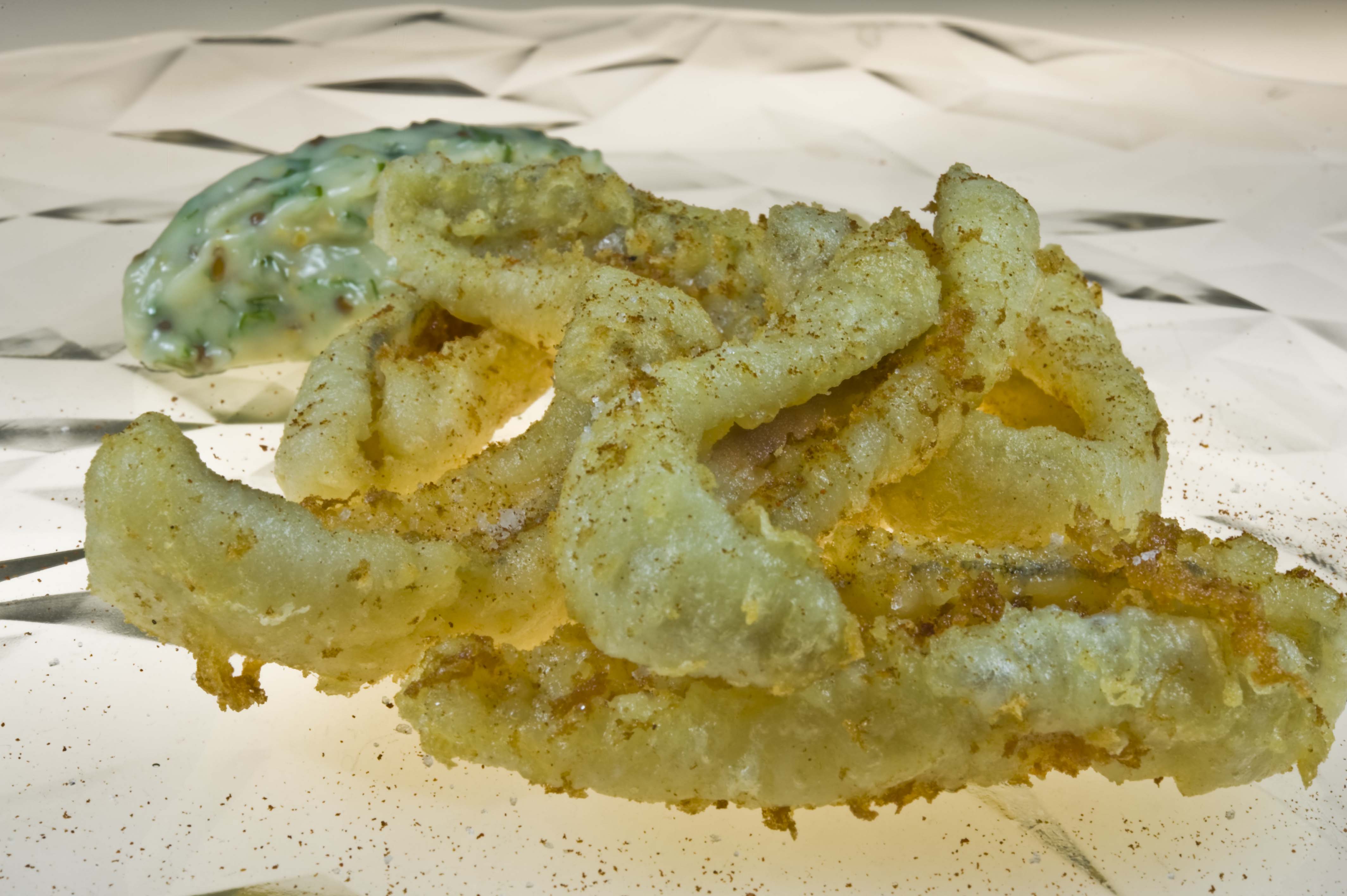 Tempura de perche à l'estragon