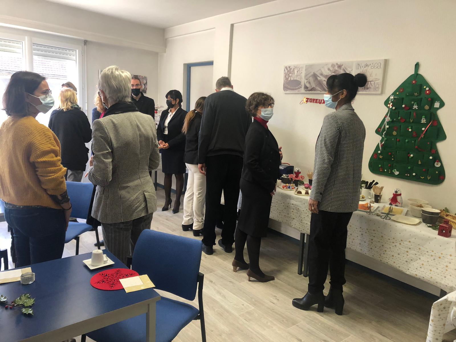 Buffet petit déjeuner sur le thème de Noel